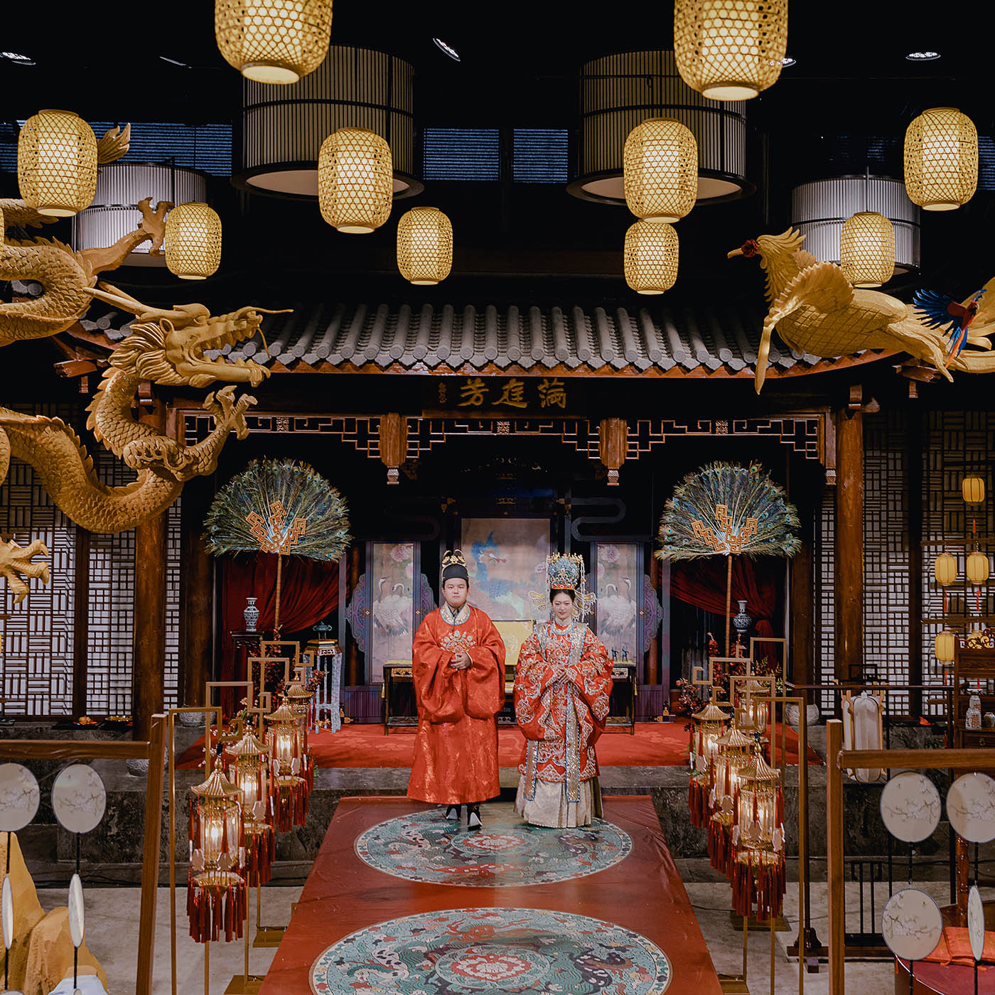 真实婚礼 | 满庭芳 | 明制婚礼复古风,百鸟朝凤引梧桐