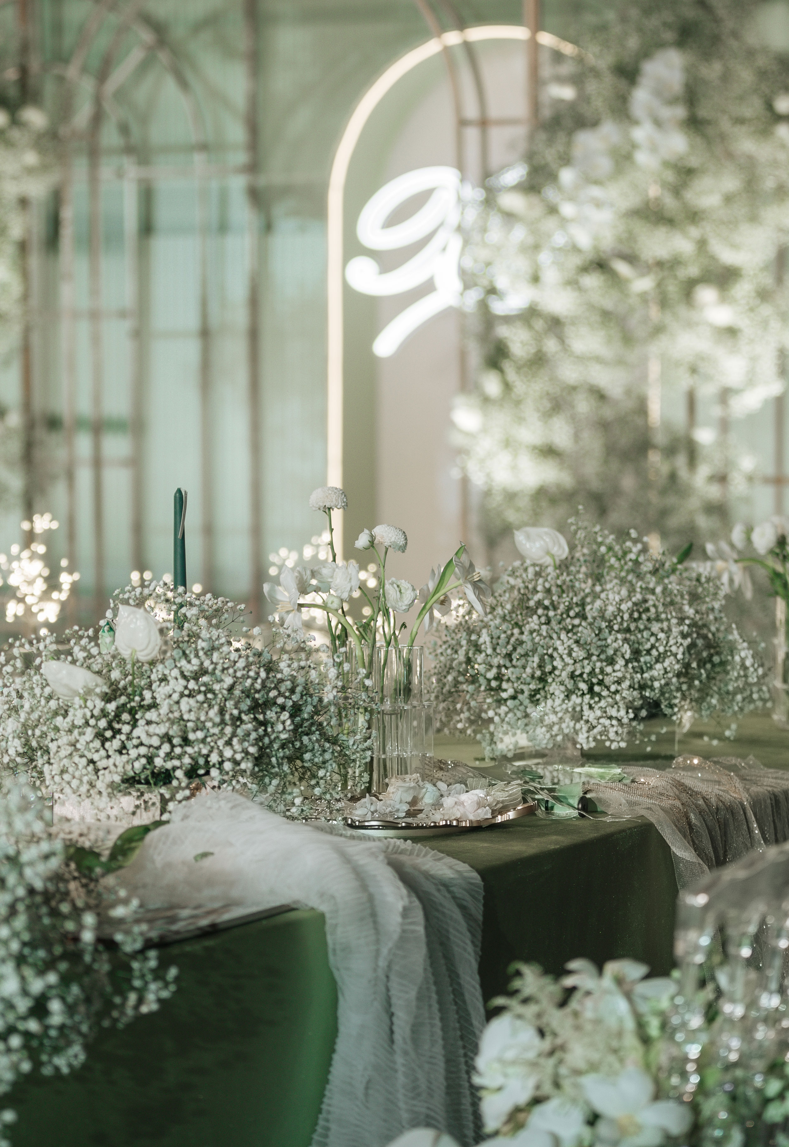 长桌婚礼布置349