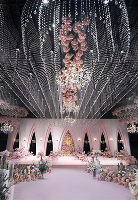 粉调水晶泰式婚礼