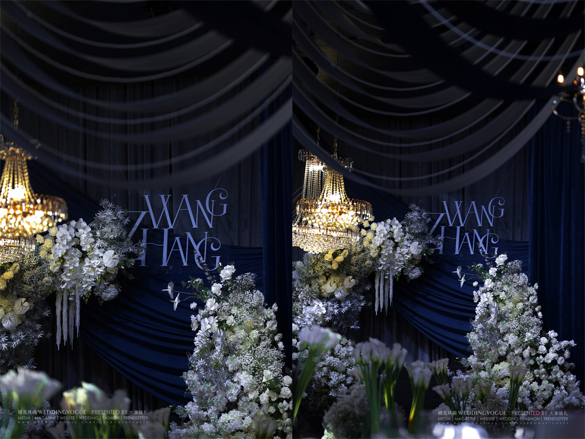 蓝色主题婚礼怎么布置 蓝色主题婚礼布置方案_桌布