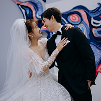 超好玩的Tufting婚礼|流淌的巨幅油画