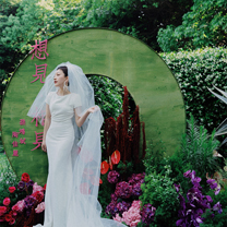 真实婚礼 | 一抹惊艳的绿色解锁户外轻中式婚礼