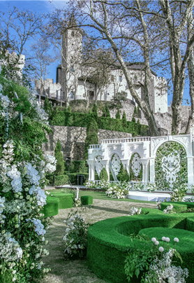 冬日里户外婚礼格外温暖