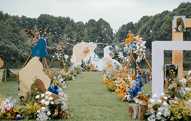 油画风草坪婚礼