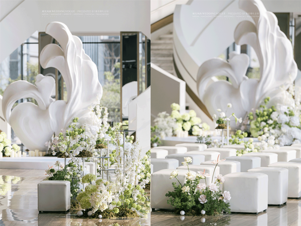 白色欧式婚礼 | 3D婚礼效果图设计|空间|舞台美术|顾筱婚礼设计 - 原创作品 - 站酷 (ZCOOL)