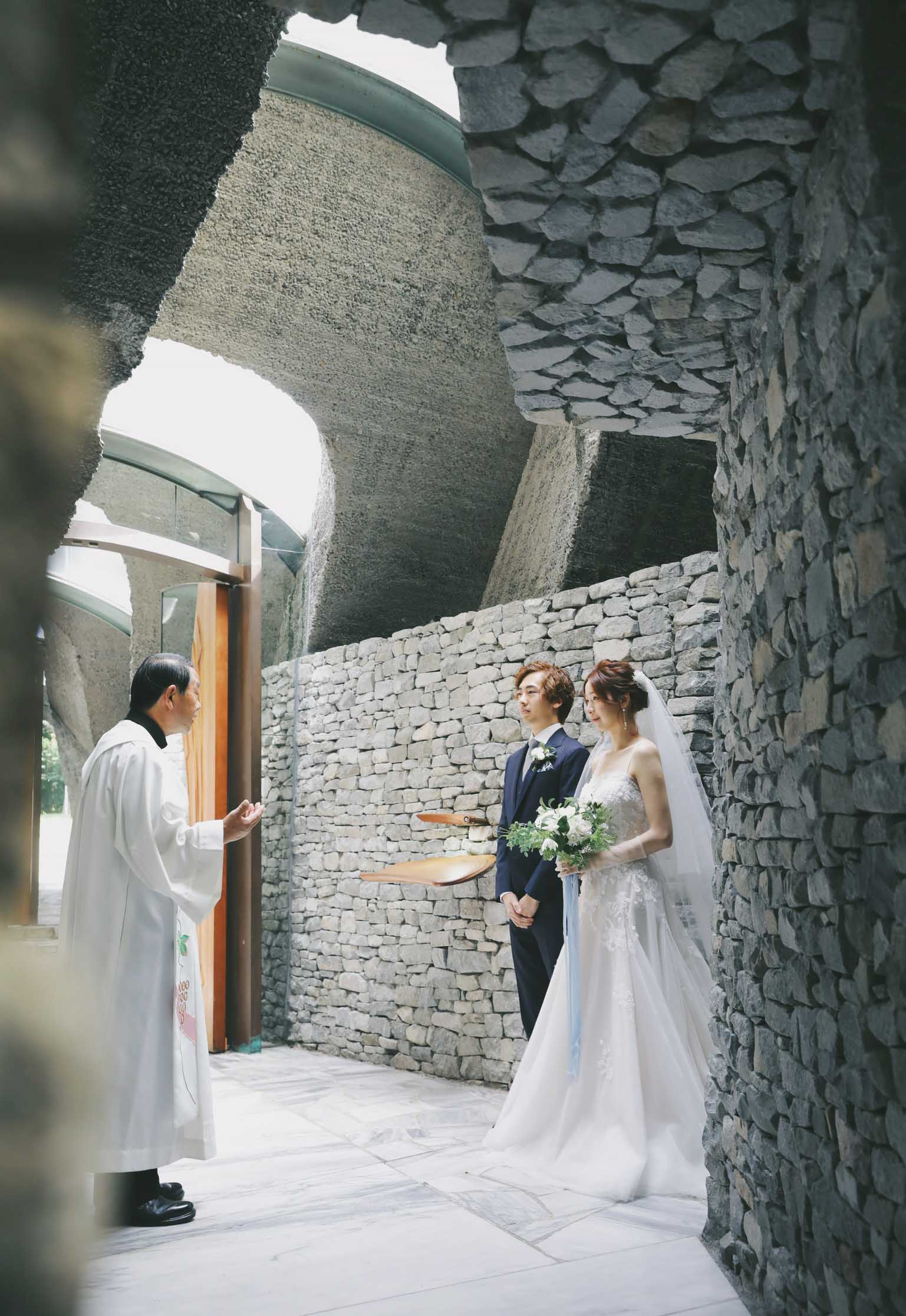 轻井泽石教堂婚礼