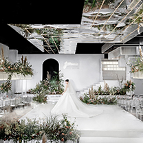 超赞！比侘寂风更干净清新の现代简约风婚礼