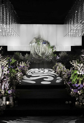 白紫色浪漫秀场