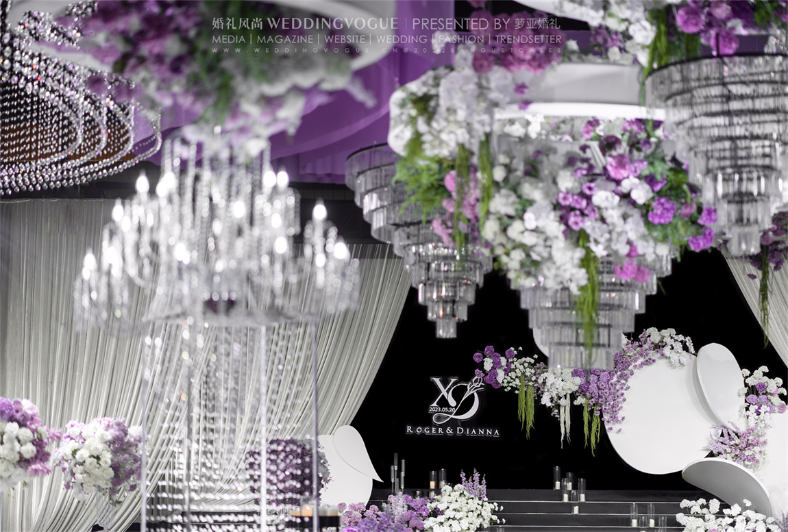 紫色婚礼星空舞台效果婚礼效果图图片素材-编号30032371-图行天下