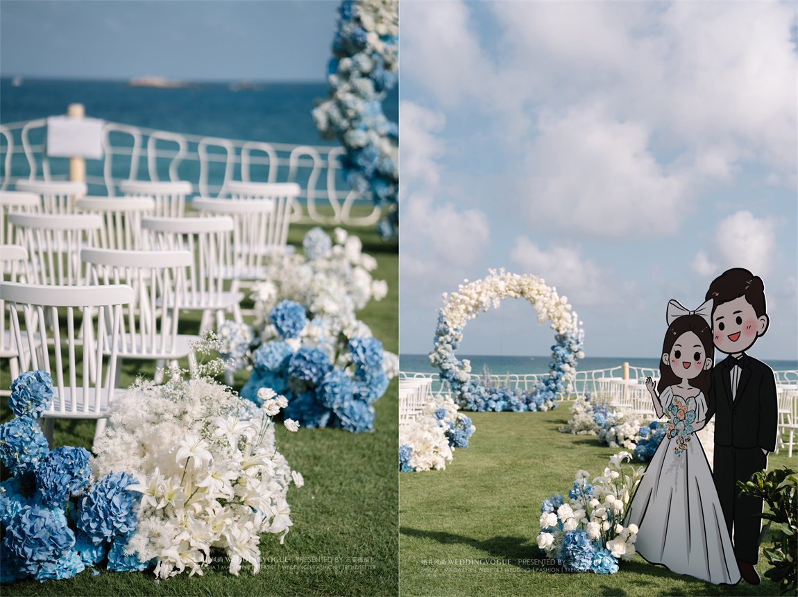 山海蓝 - 目的地婚礼 - 婚礼图片 - 婚礼风尚